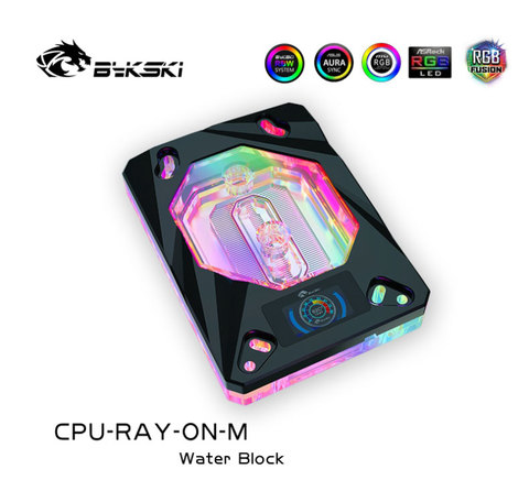 Bykski CPU Water Block use for AMD RYZEN3000 AM3 AM3+ AM4 1950X TR4 X399 X570 Motherboard / Block with OLED Temperature Display ► Photo 1/6