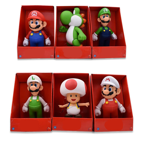 Action Figure Mario, Luigi e Yoshi