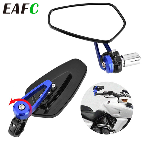 2pcs/set Universal Motorcycle Rearview Mirrors Motorbike 360 Degree Rotation Motorcycle Motorbike Scooter Side Mirrors 7/8