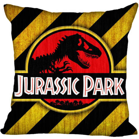 Custom Jurassic Park Logo Square Pillowcase Custom Zippered Pillow Cover Case 40x40,45x45cm(One Side) ► Photo 1/6