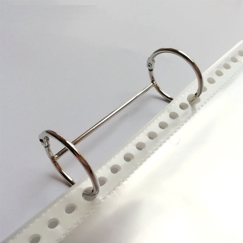 2pcs Metal 2-loop Loose-leaf Ring Book Binder Rings Notebook Album Scrapbook Clips Binder A4 Stationery Binding Machine Office ► Photo 1/6