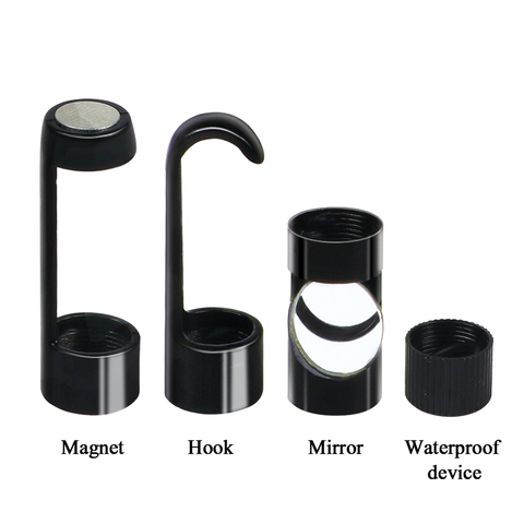 Mini Waterproof HD Wireless Endoscope Soft Cable Inspection Camera 8mm Depstech Borescope Hook Magnet Side View Mirror Set ► Photo 1/6