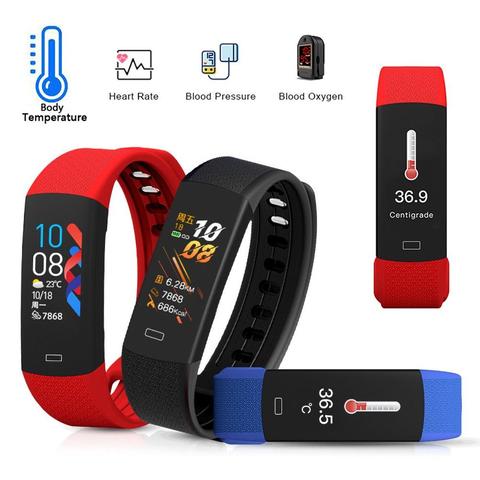 B6W Waterproof Body Temperature Blood Pressure Monitoring Sports Smart Bracelet ► Photo 1/6