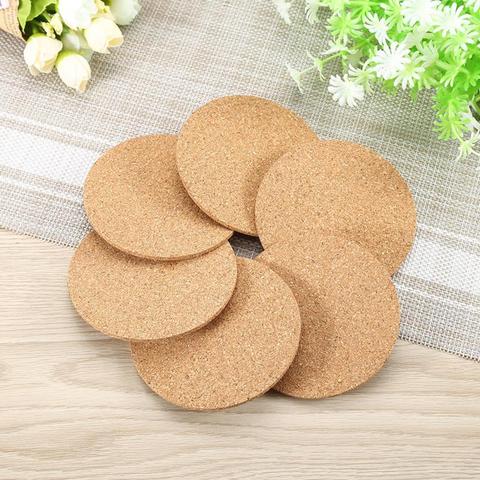 Round Plain Round Heat Resistant Cork Office Family Wedding Party Wine  Coffee Drink Tea Cup Non-Slip Coasters Household Products - Price history &  Review, AliExpress Seller - ARMY Life Store