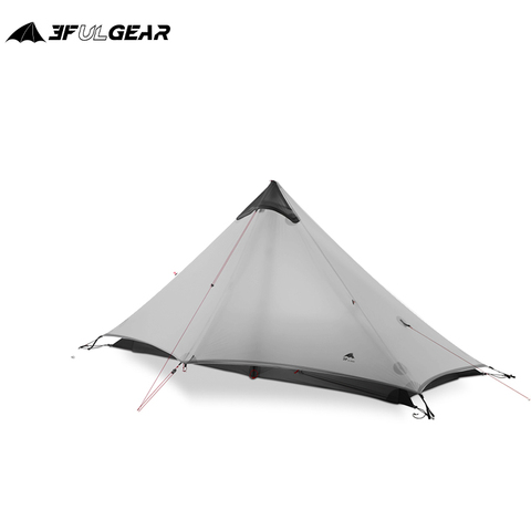 3F UL GEAR LanShan 1 Outdoor Ultralight Camping Tent 1 Person 3 Season Professional 15D Silnylon LanShan1 Rodless Tent ► Photo 1/5