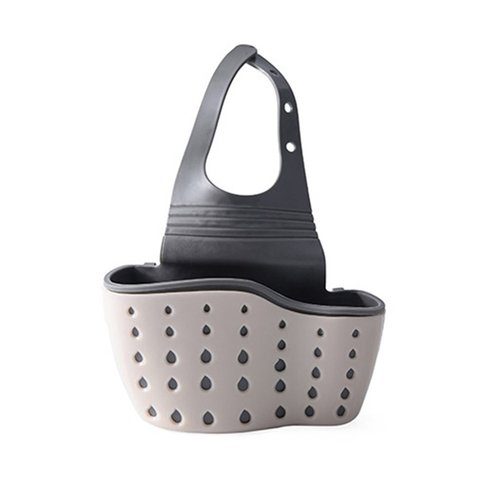 Kitchen Utensils Sink Double Drain Bag Storage Rack Sponge Pool Storage Supplies Hanging Basket Drain Rack ► Photo 1/6