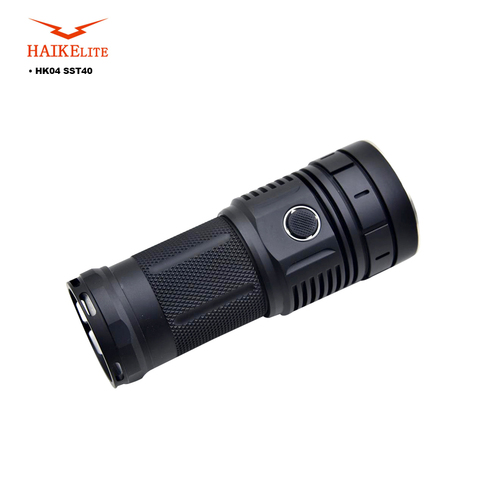 Haikelite HK04 4 x SST40 9000LM Anduril UI Super Bright Flashlight - Black 6500K ► Photo 1/6