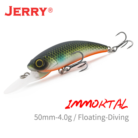 Jerry Immortal Topwater Jerkbaits Minnow Fishing Lures Long Lip Baits 4g 5cm Artificial Diving Rattling Pesca Tackle ► Photo 1/6