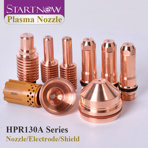 Startnow HPR130A Series Plasma Nozzle Split 220228 220223 Plasma Cutting Nozzle 220173 220756 Tip Shield 220747 220179 220221 ► Photo 1/6