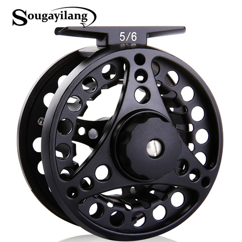 Sougayilang 3BB Aluminum Fly fishing reel Die Full Metal 5/6WT Casting CNC Fly Fishing Wheel De Pesca ► Photo 1/6