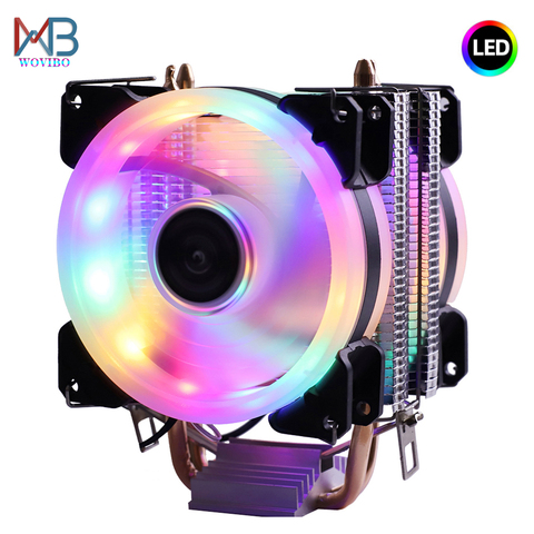 Efficient Cooling Universal CPU Cooler Fan 3pin For Intel LGA 1150 1151 1155 1156 775 I3 I5 I7 AMD AM2 AM3 AM4 Quiet Ventilador ► Photo 1/6