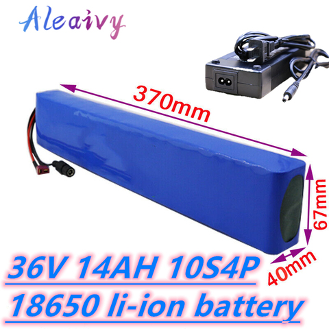 Li-ion Battery 36V 14AH Volt Rechargeable Bicycle 500W E Bike Electric Li-ion  battery pack 36v battery  electric moped scooter ► Photo 1/6