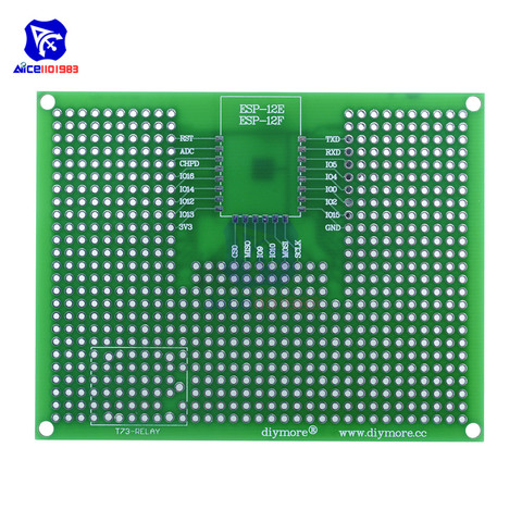 diymore ESP8266 ESP-12E ESP-12F ESP32 Double Side Prototype PCB Board 7cmx9cm 70mmX90mm Print Circuit Board ► Photo 1/6