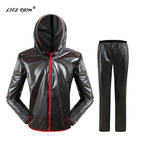 LIKE RAIN Waterproof Raincoat Men Outdoor Riding Rain Suit Women Fashion Windproof Rainwear Rain Jacket Motorcycle Raincoat RC01 ► Photo 1/6