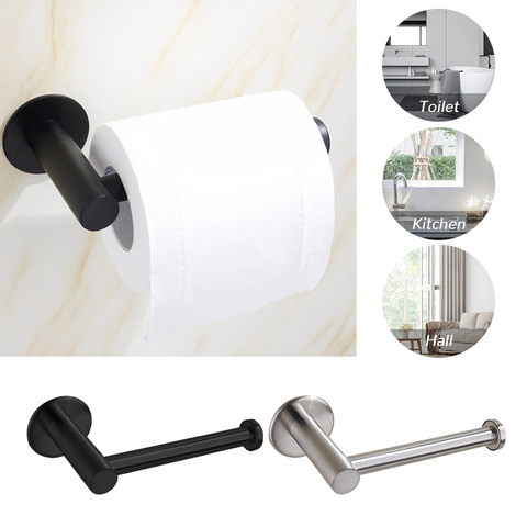 Toilet Wall Mount Toilet Paper Holder Stainless Steel Bathroom Kitchen Roll Paper Accessory Tissue Towel Accessories Holders ► Photo 1/6
