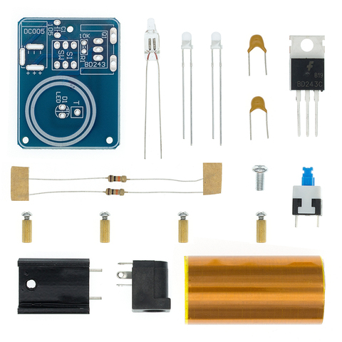 1PCS BD243 Mini Tesla Coil Kit Magic Props DIY Parts Empty Lights Technology Diy Electronics BD243C ► Photo 1/6
