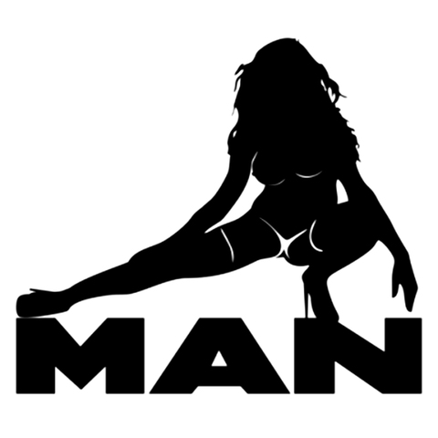 Dawasaru Man Girl Sexy Car Sticker Waterproof Personality KK Decal Laptop Motorcycle Auto Accessories Decoration ,17cm*15cm ► Photo 1/2