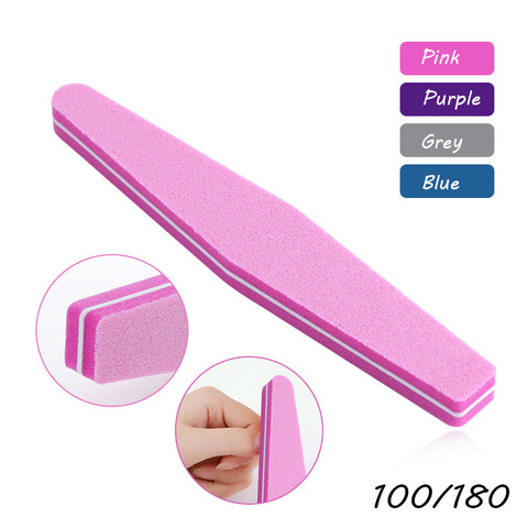 100/180 professional diamond disposable sponge nail buffer lima sandpaper nail file buffer polisher block nailfile tools acrylic ► Photo 1/6