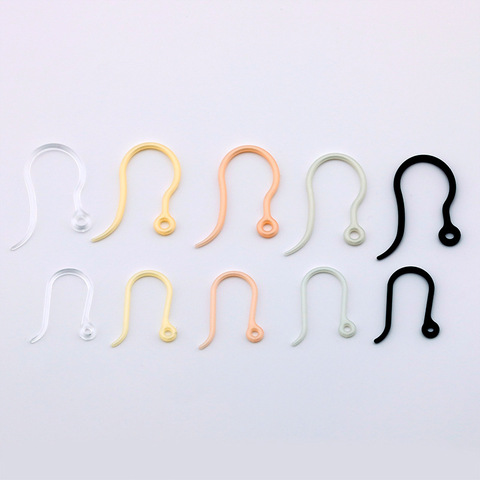 100 PCS Transparent Resin Ear Hook For Jewelry Making ,Earrings Accessories Base Setting For Jewelry Making 13*9mm 14.5*17mm ► Photo 1/6