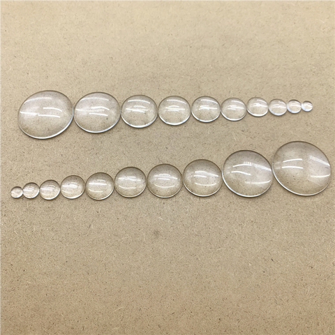 10Pcs Round Flat Back Transparent Glass Cabochon For Jewelry Making DIY Jewelry Findings 6/8/10/12/14/16/18/20/25/30mm ► Photo 1/6
