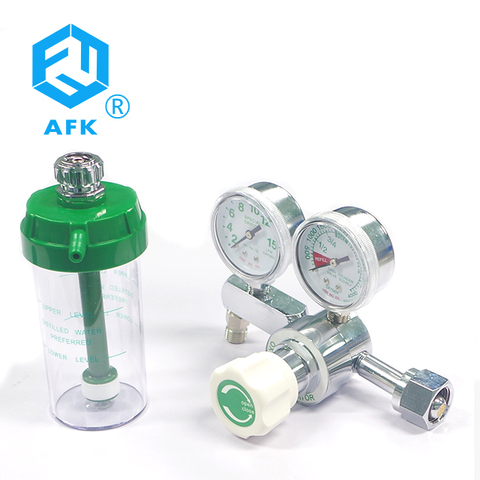 Medical Oxygen Regulator CGA540 with Flowmeter Gauge High Pressure For for Oxygen Cylinder 4000psi ► Photo 1/6