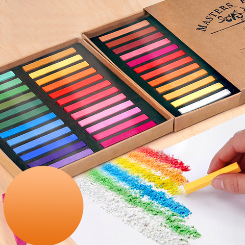 Square Pastel Set 12/24/36/48 Colors Soft Dry Pastel Artist Chalk Pastel Sticks Non Toxic for Art Drawing Painting Supplies ► Photo 1/6