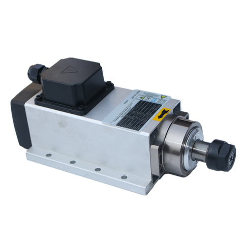 CNC Spindle 1.5KW/1500W ER11 Air Cooled Square flanged Spindle Motor 220V /110V 24000Rpm With ER11 Collet for CNC Router Machine ► Photo 1/6