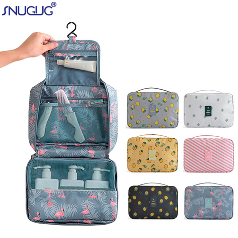 Travel Waterproof Makeup Bag Hanging Woman Toilet Bag Folding Cosmetic Bag Organizer Washing Bag Portable Toiletry Kit Pouch ► Photo 1/6