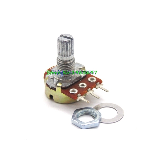 2pcs/lot WH148 15mm Shaft Amplifier Dual Stereo Potentiometer B1K B2K B5K B10K B20K B50K B100K B500K 3Pin 1K 2K 5K 10K 50K 100K ► Photo 1/1