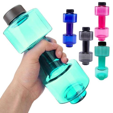 550ml Dumbbell Shape Fitness Water Cup Sealed Leakproof Sports Bottle Kettle ► Photo 1/6