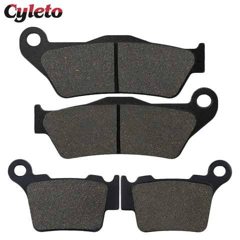 Cyleto Motorcycle Front Rear Brake Pads for KTM sx xc exc xcw sxf  xcf 125 150 200 250 300 350 400 450 500 505 525 530 625 03-18 ► Photo 1/6