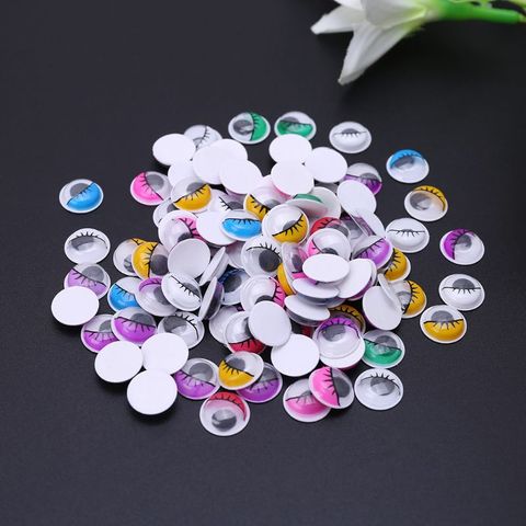 100pcs Mixed Color Self Adhesive Eyes with Eyelashes for Doll Bear Stuffed Toy DIY Craft 6mm/8mm/10mm/12mm/18mm/20mm ► Photo 1/6
