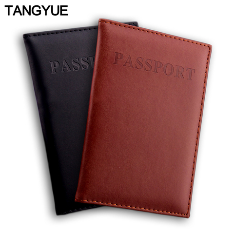 Travel Leather Men Women's Passport Cover on The Passport Holder Protector Bag ID Credit Card Case for Passport Wallet Pasport ► Photo 1/6