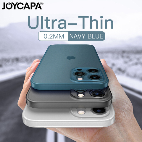 Ultra Thin Matte Phone Case For iPhone 12 11 Pro Max X XR XS Max 7 6 6s 8 Plus SE 2022 Lens Full Cover Shockproof Frosted Case ► Photo 1/6