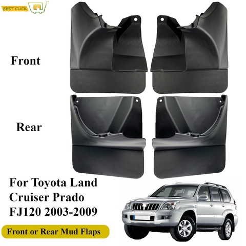 OE Styled Molded Mud Flaps For Toyota Land Cruiser Prado FJ120 120 2003-2009 Mudflaps Splash Guards Mudguards Front or Rear ► Photo 1/6