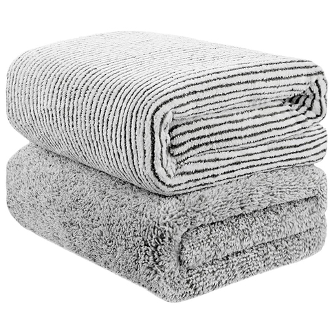 Bamboo Charcoal Fiber Bath Towels Wrap Soft Hand Shower Towel Quick-Dry Absorbent Beach Towelling Washcloths for Bathroom ► Photo 1/6