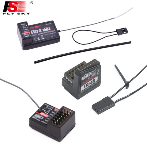 Flysky FGR4/FGR4S/FGR4P Receiver single antenna bidirectional four-way PPM/IBUS For Flysky FS-NB4 Remote Control ► Photo 1/4