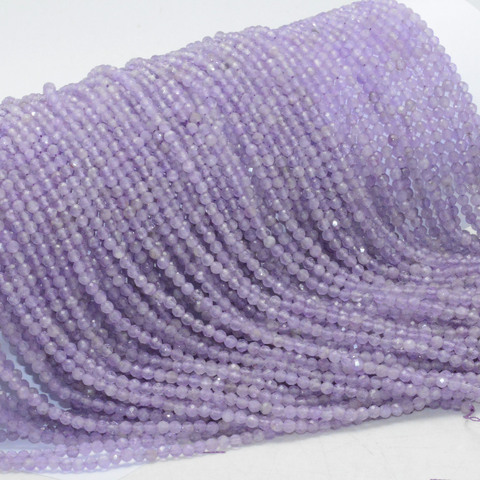 Natural Lavender Amethyst Faceted Round Beads 3-3.2mm - 25% off for 2 strands ► Photo 1/5