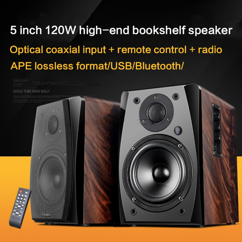 120W High Power Active Speaker A5 Hifi Bluetooth Speaker with Fiber Coaxial FM Radio Subwoofer Output Lossless Decoding USB/SD ► Photo 1/6