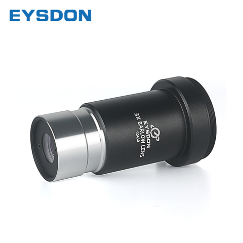 EYSDON 3x Barlow Lens Fully Multi Coated Achromatic For 1.25
