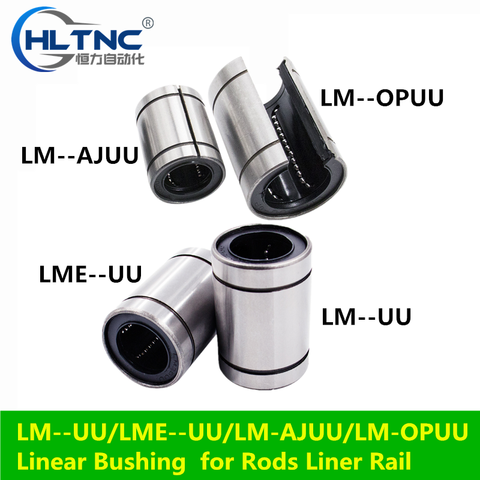 10pcs/lot LM8UU LM10UU LM16UU LM6UU LM12UU LM3UU Linear Bushing 8mm CNC Linear Bearings for Rods Liner Rail Linear Shaft parts ► Photo 1/4