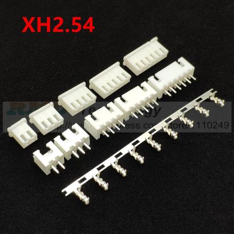 50set/lot XH2.54-2 - 12p XH2.54 2.54 mm connector 50 pcs female housing + 50 pcs male header + 50sets terminal 2.54mm 2 - 12 pin ► Photo 1/6