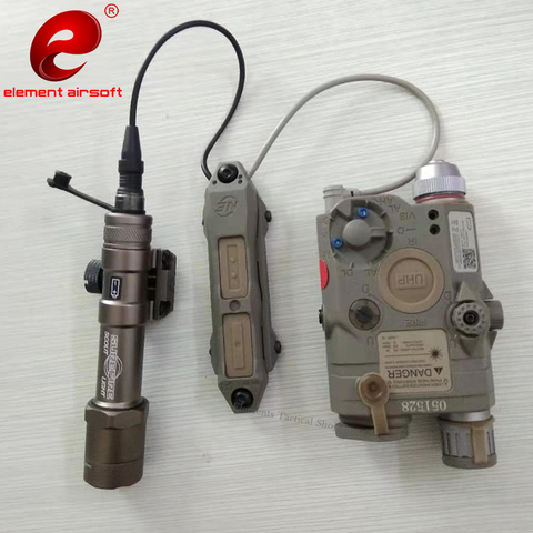 Element Airsoft Tactical Flashlight PEQ 15 Double Switch PEQ Hunting IR flashlight Airsoft DBAL  Weapon Light Switch PEQ 15 ► Photo 1/6