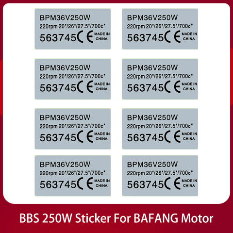 BBS 36V 250W Mid Drive Motor Sticker Electric Bicycle Conversion Kit Sticker for HUB Wheel Dirve eBike 350W 500W 750W 1000W Moto ► Photo 1/6