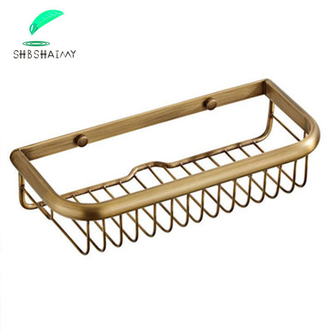 Antique Brass Wall Mount Shampoo Rack Bathroom shelf  bathroom shelves Bathroom accessories для ванной комнаты ► Photo 1/1