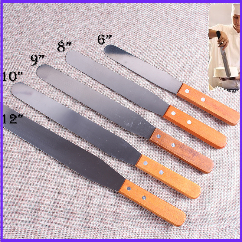 6 Inch Stainless Steel Straight Spatula Angled Spatula Cake Decorating  Tools