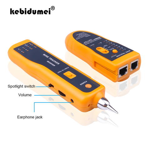 kebidumei Telephone Wire Tracker Tracer Toner RJ11 RJ45 Cat5 Cat6 Ethernet LAN Network Cable Tester Detector Line Finder ► Photo 1/6