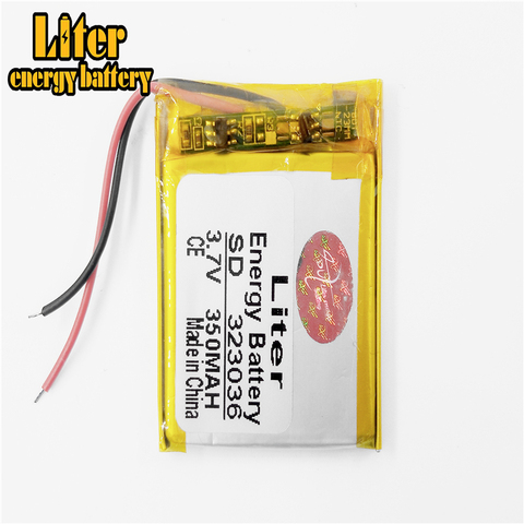 MP3/MP4 / mobile phone battery 323036 3.7V 350mAh lithium polymer batteries genuine ► Photo 1/4