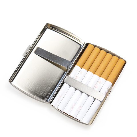 Aluminum Alloy Cigars Cigarete Case Portable Pocket Tobacoo Box Holder Storage Container Gift Box Smoking Accessories Wholesale ► Photo 1/6