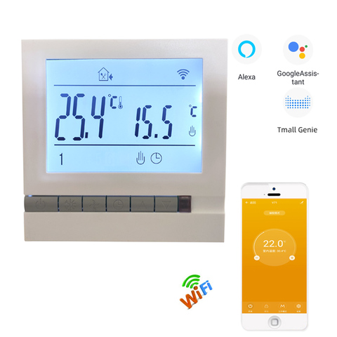 MK71 Intelligent WIFI Thermostat 110V 230V Temperature controller for Electrical, Actuator or Gas Boiler Warm Floor System ► Photo 1/6